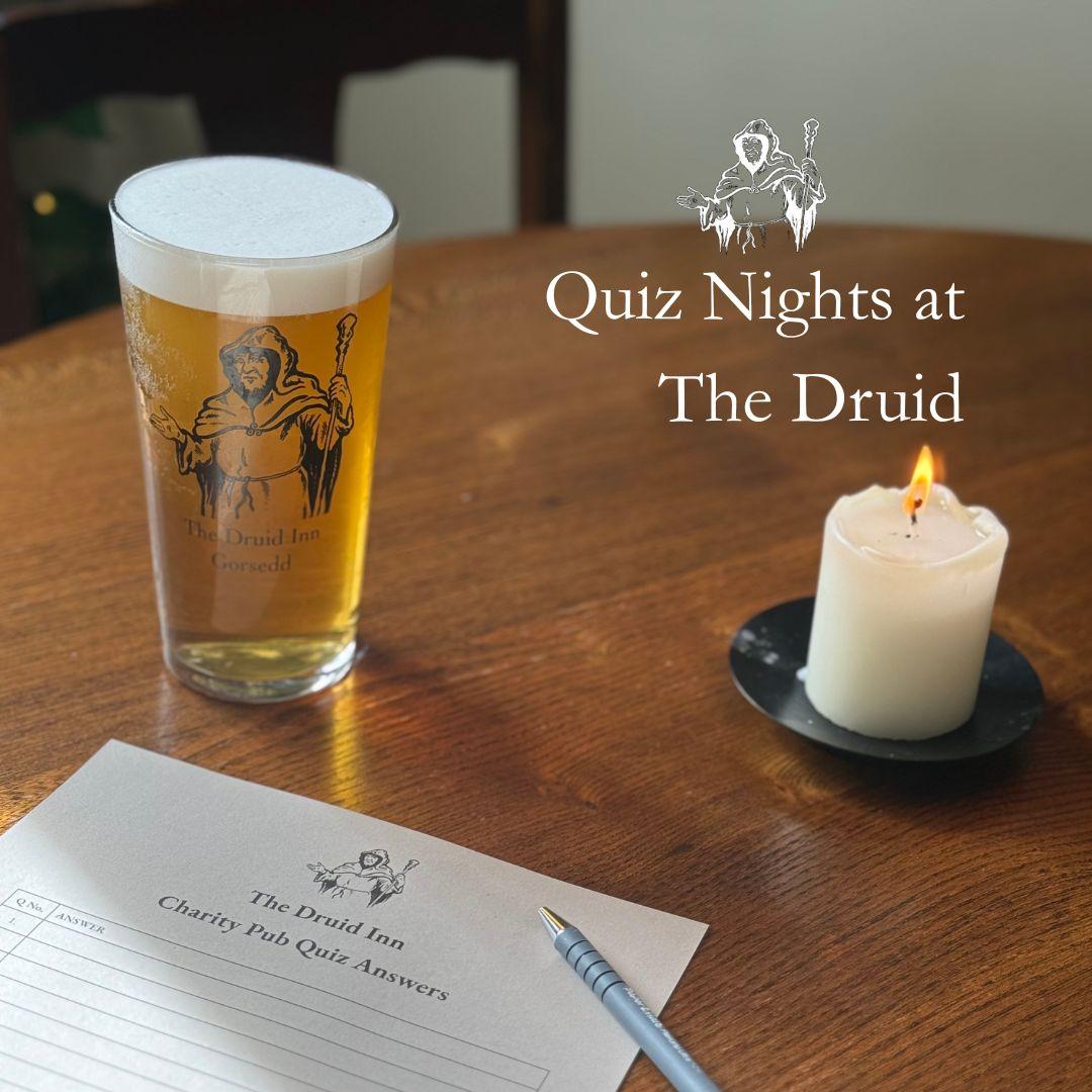 Charity Quiz Nights at The Druid Inn